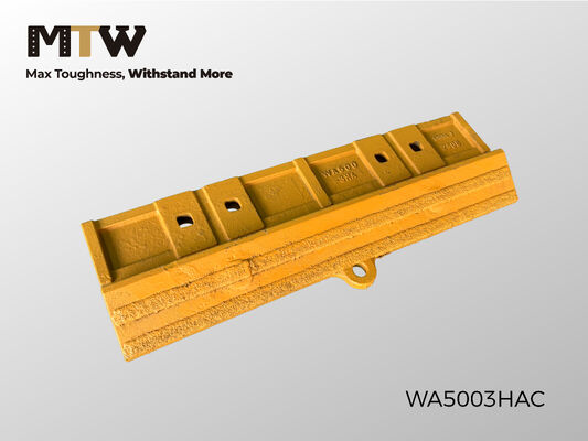 WA500-3HA Segmento centrale di fusione Mezza freccia 4 fori 90KG Segmento di protezione del secchio del cariore di ruote