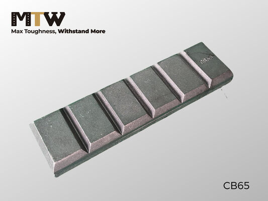 Parte di usura del blocco di cioccolato CB65 240×65×23mm Componente dello strumento di aggancio a terra 2,5 kg