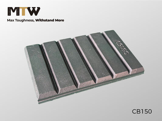 Parte antiusura del blocco di cioccolato CB150 Componente di protezione antiusura per attrezzature pesanti 240×150×23mm 6KG
