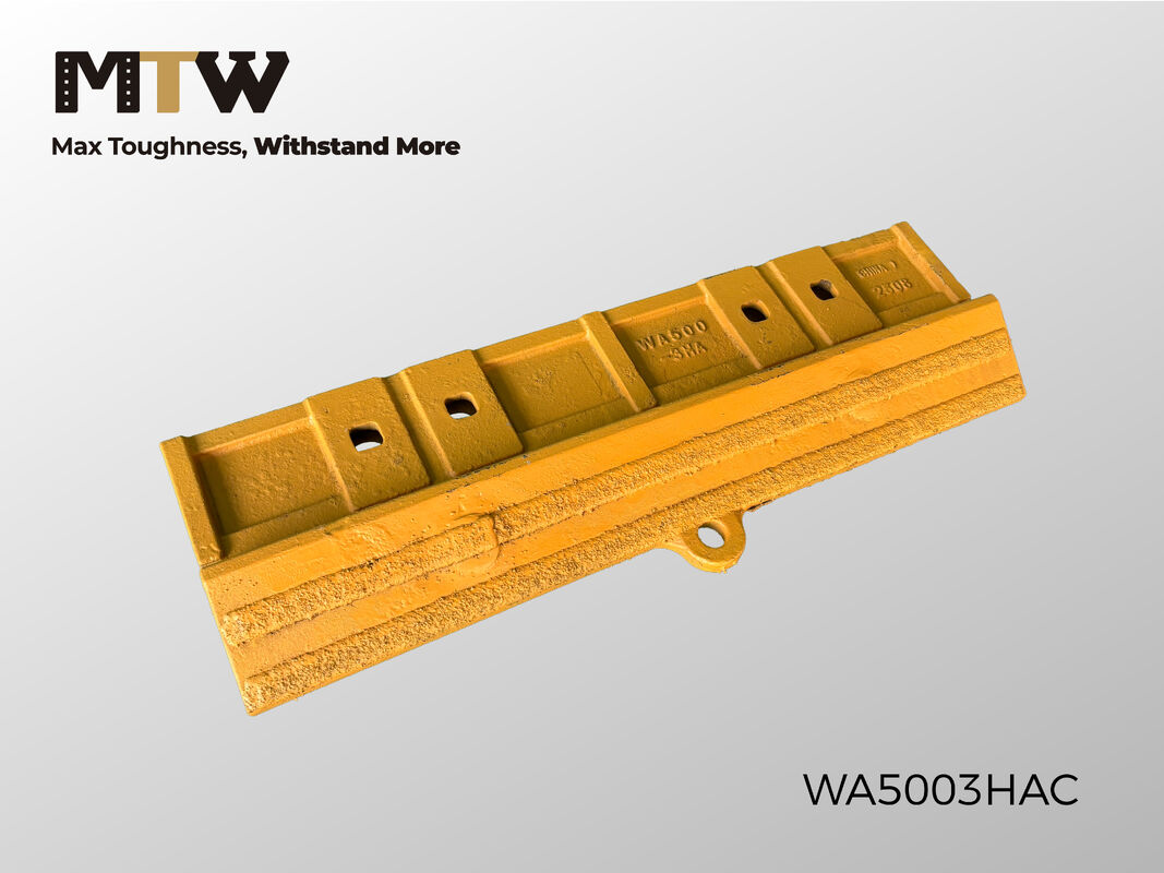 WA500-3HA Segmento centrale di fusione Mezza freccia 4 fori 90KG Segmento di protezione del secchio del cariore di ruote