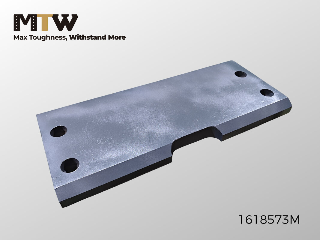 161-8573 Piastra tallone imbullonata DBF 35×254×565 Piastra di protezione antiusura caricatore a 4 fori